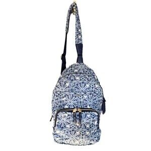 Tumi Voyageur Light Blue Nylon Brive Sling Backpack MSRP $225